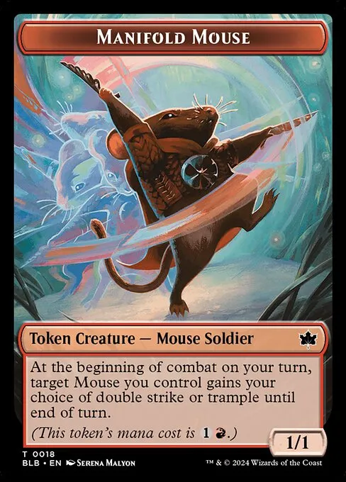 Manifold Mouse · Bloomburrow Tokens 18/30