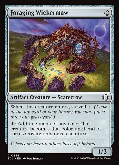 Foraging Wickermaw · Lorwyn Eclipsed 256/408