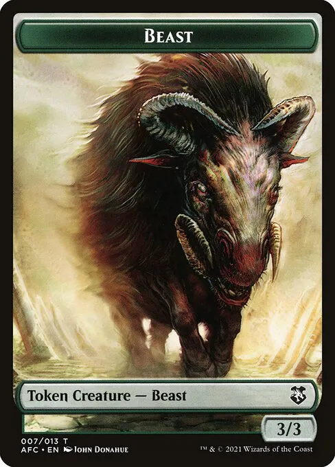 Beast · Forgotten Realms Commander Tokens 7/13