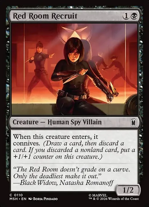 Red Room Recruit · Marvel Super Heroes 110/24