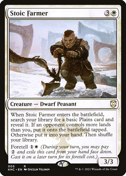 Stoic Farmer · Kaldheim Commander 5/119