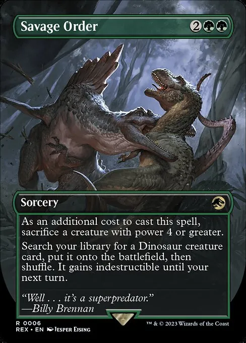 Savage Order · Jurassic World Collection 6/45
