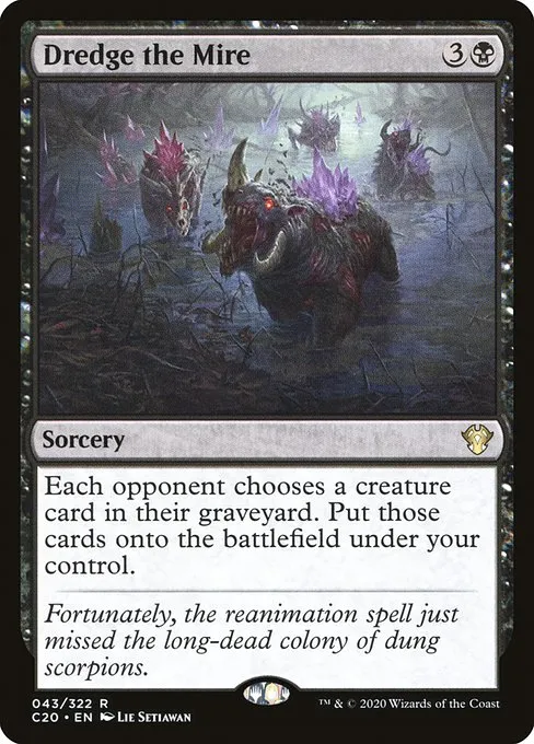 Dredge the Mire · Commander 2020 43/322