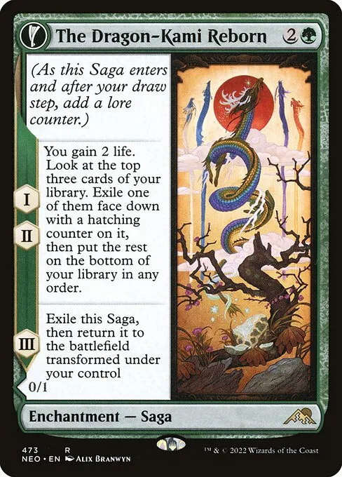 The Dragon-Kami Reborn // Dragon-Kami's Egg · Kamigawa: Neon Dynasty 473/531