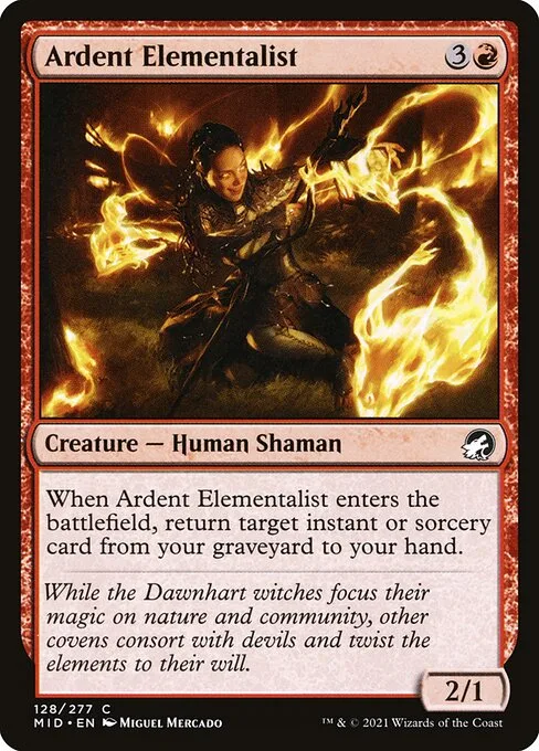 Ardent Elementalist · Innistrad: Midnight Hunt 128/399