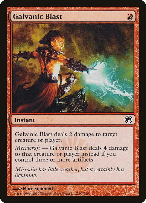 Galvanic Blast · Scars of Mirrodin 91/249