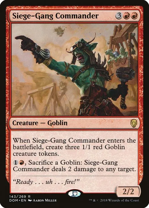 Siege-Gang Commander · Dominaria 143/280