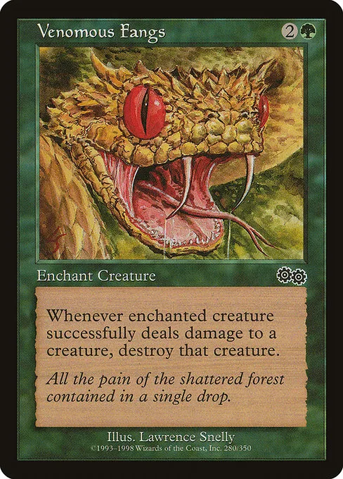 Venomous Fangs · Urza's Saga 280/357