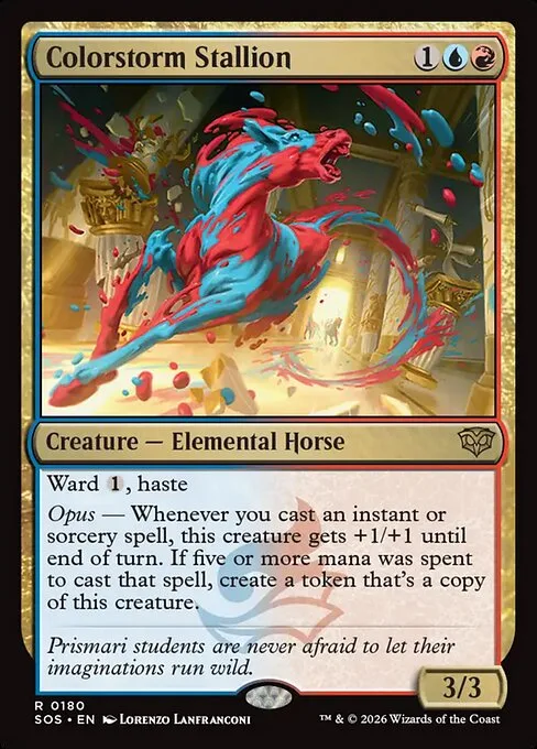 Colorstorm Stallion · Secrets of Strixhaven 180/368