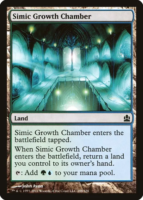 Simic Growth Chamber · Commander 2011 288/318