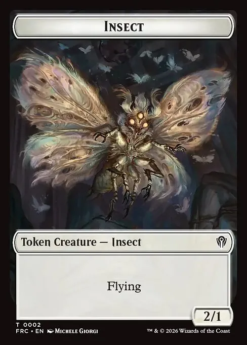 Insect · Reality Fracture Commander Tokens 2/1