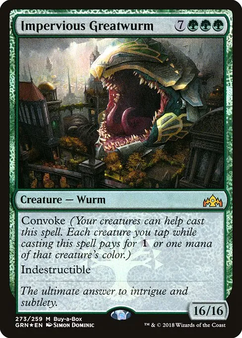 Impervious Greatwurm · Guilds of Ravnica 273/273