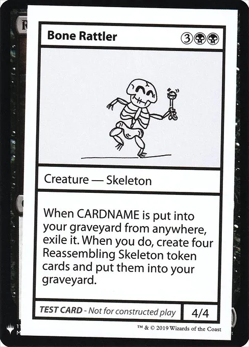 Bone Rattler · Mystery Booster Playtest Cards 2019 35/121