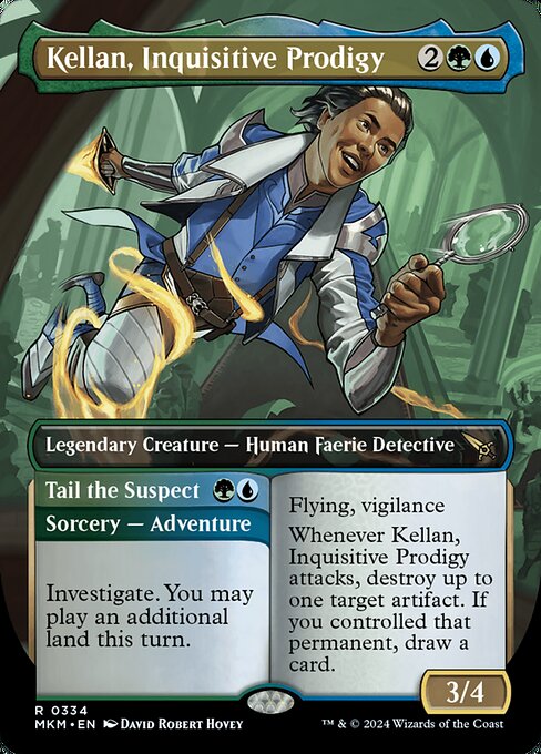 Kellan, Inquisitive Prodigy // Tail the Suspect · Murders at Karlov Manor 334/451