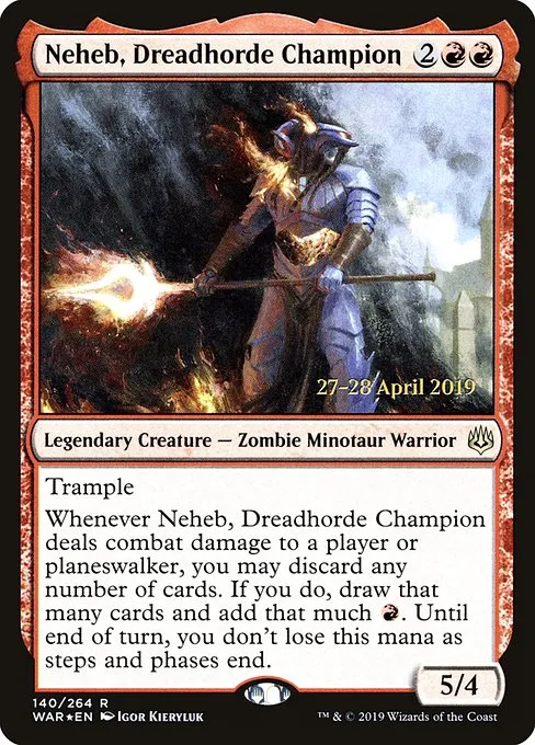 Neheb, Dreadhorde Champion · War of the Spark Promos 140s/176