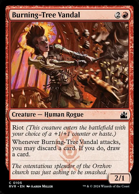Burning-Tree Vandal · Ravnica Remastered 105/531