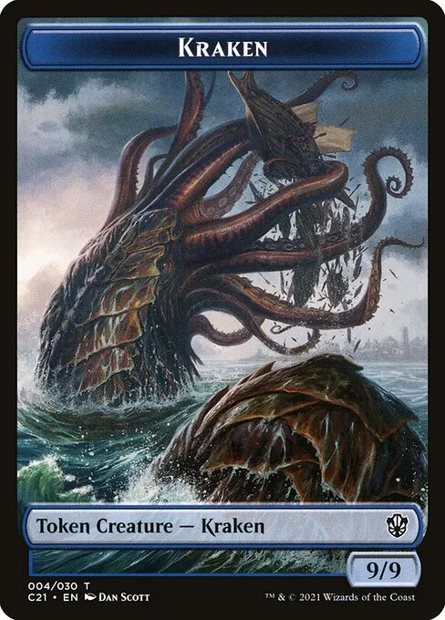 Kraken · Commander 2021 Tokens 4/30