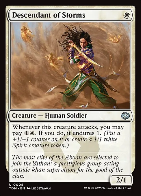Descendant of Storms · Tarkir: Dragonstorm 8/427
