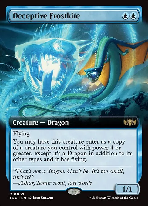 Deceptive Frostkite · Tarkir: Dragonstorm Commander 59/413