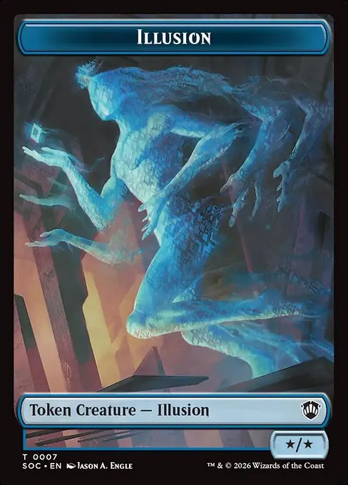 Illusion · Secrets of Strixhaven Commander Tokens 7/30