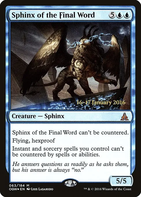 Sphinx of the Final Word · Oath of the Gatewatch Promos 63s/65