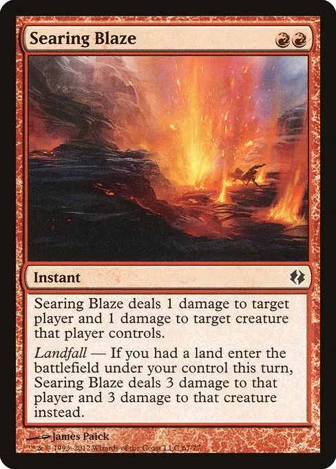 Searing Blaze · Duel Decks: Venser vs. Koth 67/77