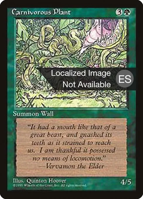 Carnivorous Plant · Fourth Edition Foreign Black Border 235/378