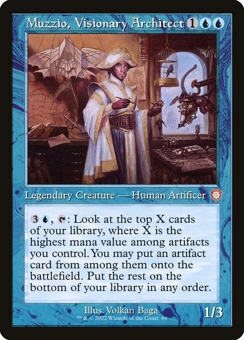 Muzzio, Visionary Architect · The Brothers' War Commander 89/209