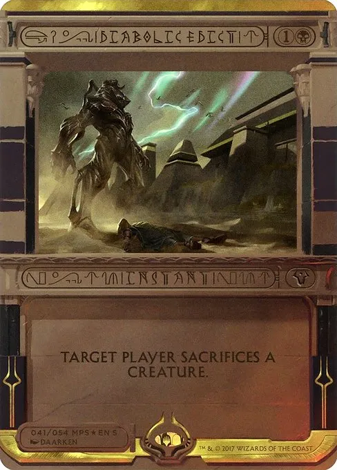 Diabolic Edict · Amonkhet Invocations 41/54