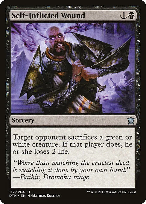 Self-Inflicted Wound · Dragons of Tarkir 117/264
