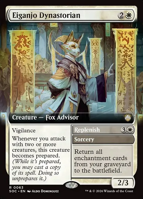 Eiganjo Dynastorian // Replenish · Secrets of Strixhaven Commander 63/426