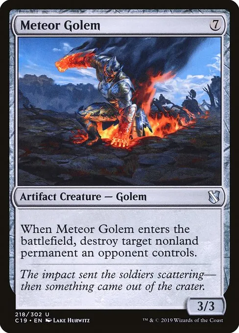 Meteor Golem · Commander 2019 218/302