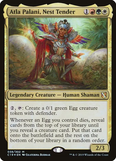 Atla Palani, Nest Tender · Commander 2019 38/302