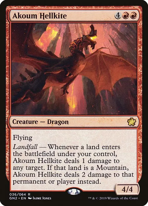 Akoum Hellkite · Game Night 2019 36/64
