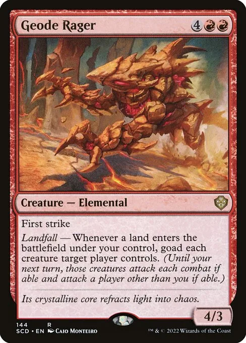 Geode Rager · Starter Commander Decks 144/352
