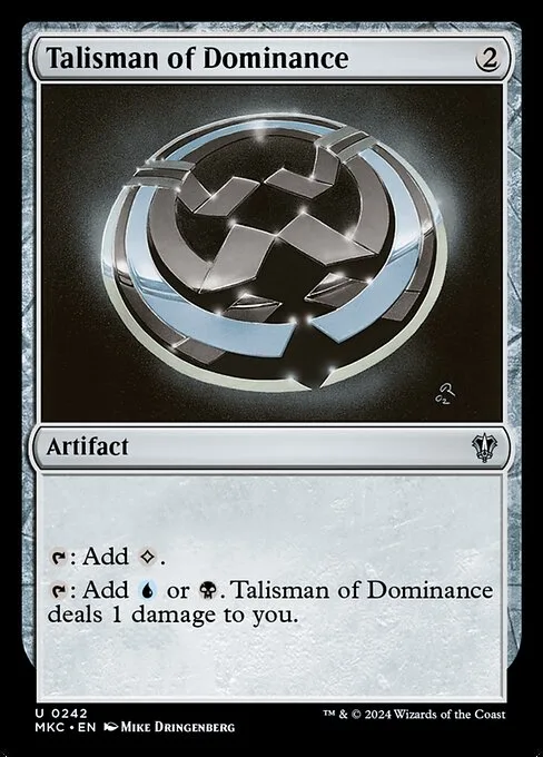 Talisman of Dominance · Murders at Karlov Manor Commander 242/358