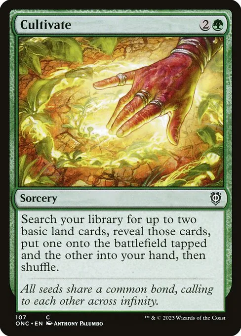 Cultivate · Phyrexia: All Will Be One Commander 107/174