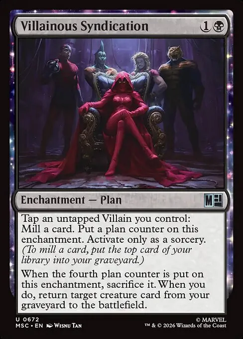 Villainous Syndication · Marvel Super Heroes Commander 672/9