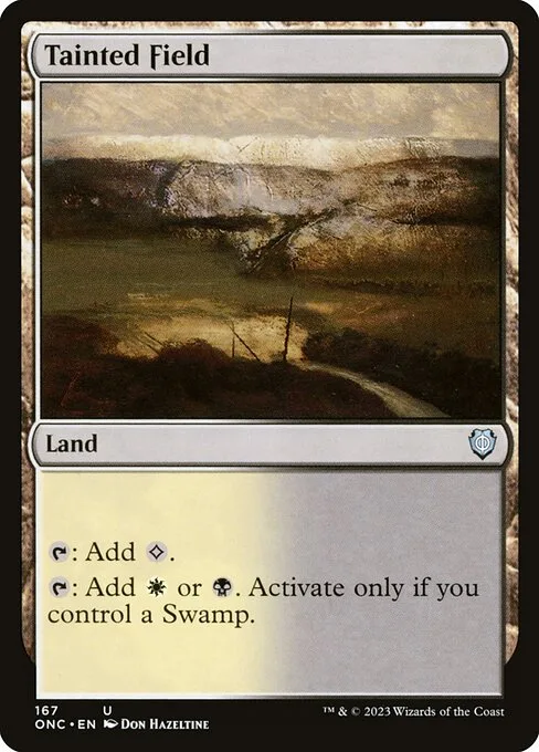 Tainted Field · Phyrexia: All Will Be One Commander 167/174