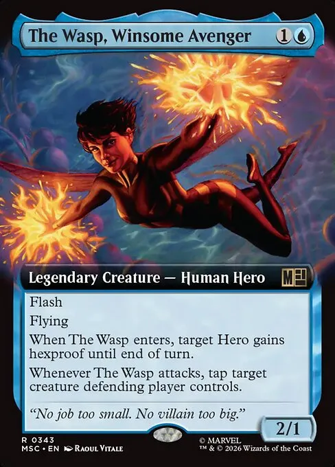 The Wasp, Winsome Avenger · Marvel Super Heroes Commander 343/9