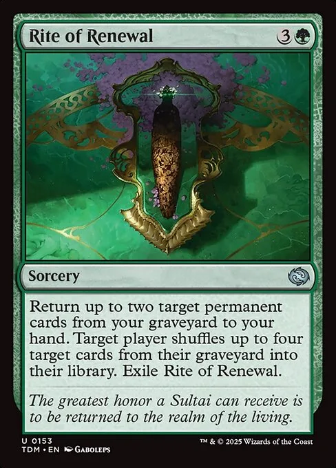 Rite of Renewal · Tarkir: Dragonstorm 153/427