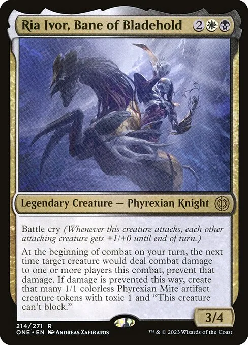 Ria Ivor, Bane of Bladehold · Phyrexia: All Will Be One 214/479