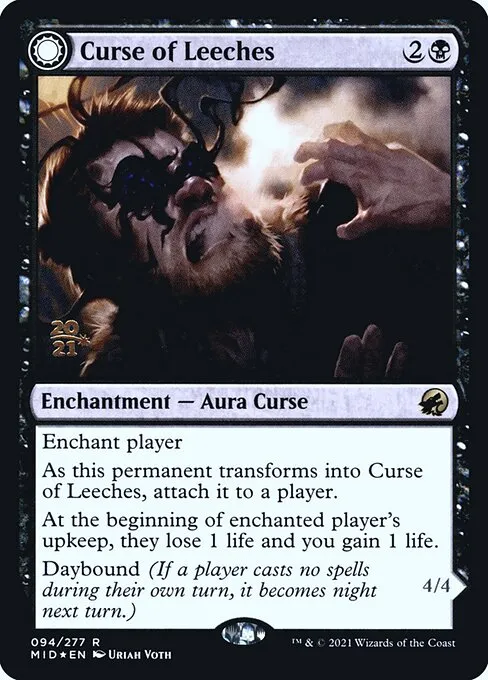 Curse of Leeches // Leeching Lurker · Innistrad: Midnight Hunt Promos 94s/155