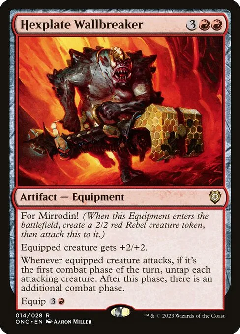 Hexplate Wallbreaker · Phyrexia: All Will Be One Commander 14/174