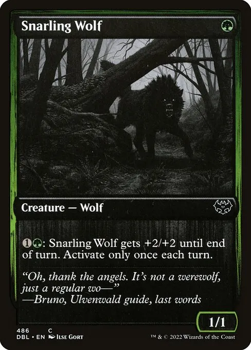 Snarling Wolf · Innistrad: Double Feature 486/535