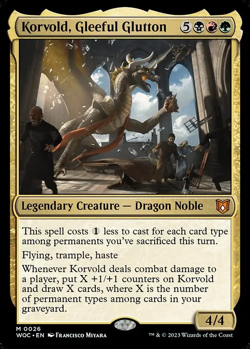 Korvold, Gleeful Glutton · Wilds of Eldraine Commander 26/173