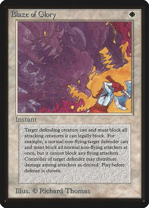 Blaze of Glory · Limited Edition Beta 6/302