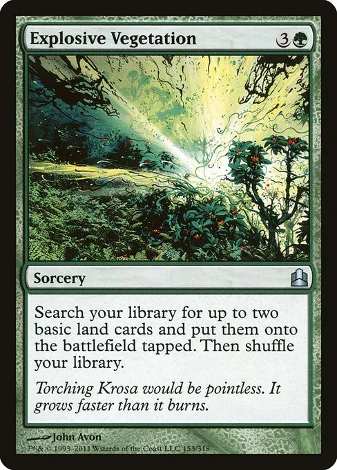 Explosive Vegetation · Commander 2011 153/318