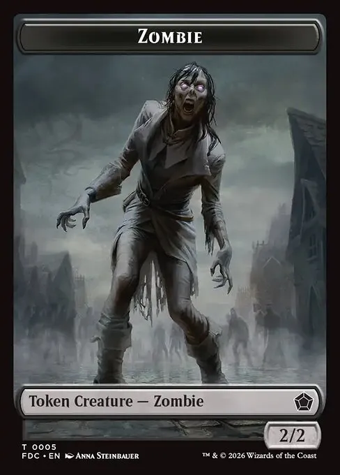 Zombie · Foundations Commander Tokens 5/17