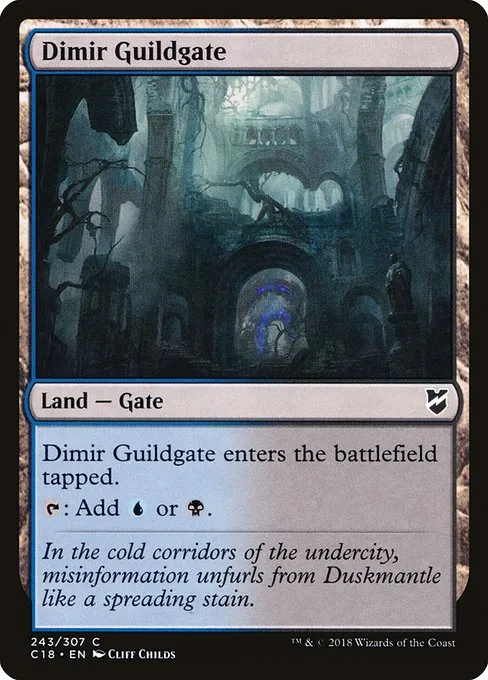 Dimir Guildgate · Commander 2018 243/307